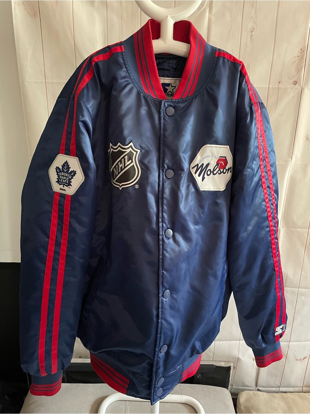 NHL Starter Jacket with Toronto maple leafs patch